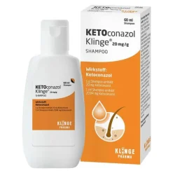 Klinge KETOconazol ® Shampoo 20 mg/g, 60 ml> Anti Schuppen Shampoo|Hautpilz Creme