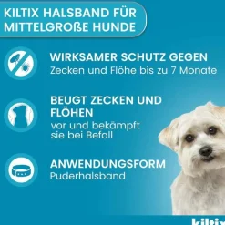 Kiltix für mittelgroße Hunde Halsband, 1 St