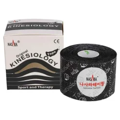 Kinesiotape Nasara 5cmx5m schwarz, 1 St