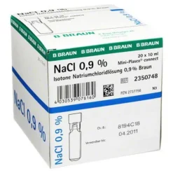 B. Braun Kochsalzlösung 0,9% Miniplasco connect, 20X10 ml> Kochsalzlösung
