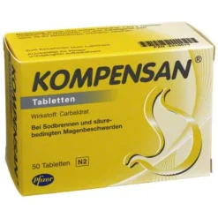 KOMPENSAN® 340mg Tabletten – Bei Sodbrennen , 50 St