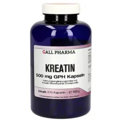 Hecht Pharma Kreatin GPH 500 mg Kapseln, 270 St> Kreatin