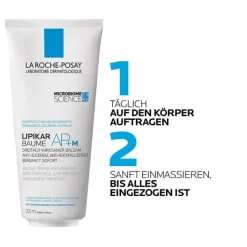 La Roche Posay Lipikar Baume AP + M Eco, 200 ml> Trockene & Sensible Haut|Neurodermitis Basispflege