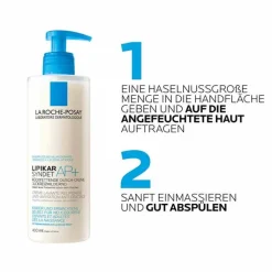 La Roche-Posay Lipikar Syndet AP+ Reinigungs-Cremegel, 400 ml