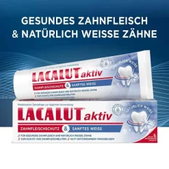 Lacalut aktiv Zahnfleischschutz & sanftes Weiß, 75 ml><noscript><img width=