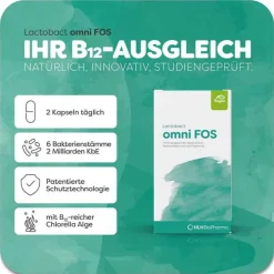Lactobact omni Fos magensaftresistente Kapseln, 60 St> Bakterienkulturen