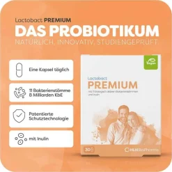 Lactobact Premium magensaftresistente Kapseln, 30 St> Bakterienkulturen