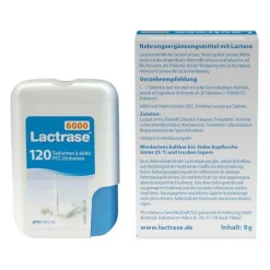 Lactrase 6.000 FCC Tabletten im Klickspender, 120 St