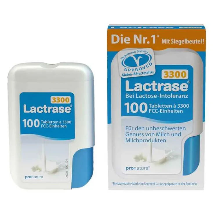 Lactrase 3.300 FCC Tabletten im Klickspender, 100 St
