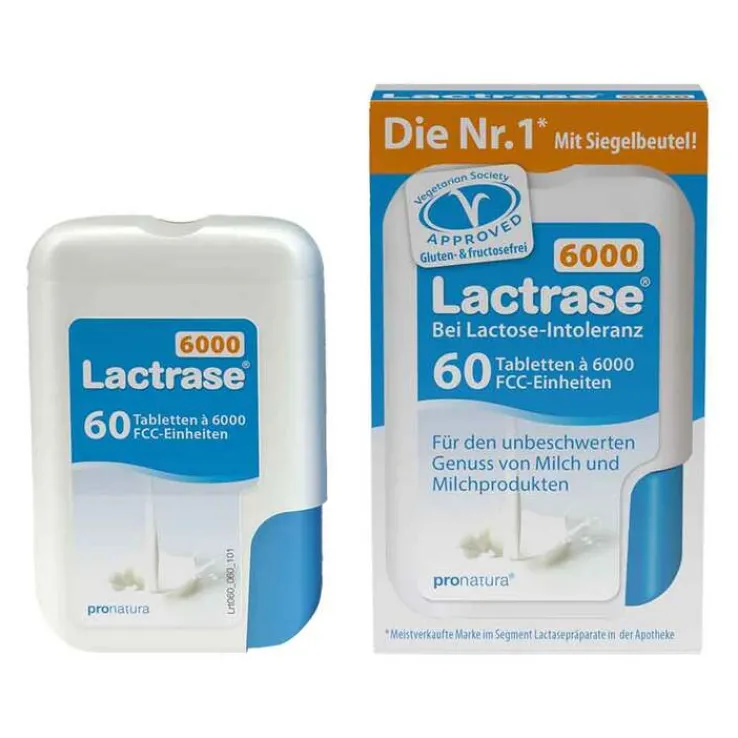 Lactrase 6.000 FCC Tabletten im Klickspender, 60 St