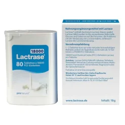 Lactrase 18.000 FCC Tabletten im Spender Doppelpackung, 80 St