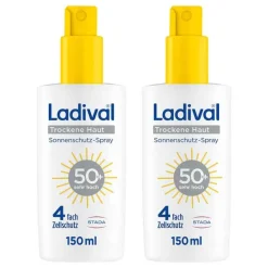 Ladival trockene Haut Sonnenschutz-Spray LSF 50 +, 2x150 ml> Lsf 50+