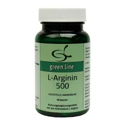 Green line Nutritheke L-Arginin 500 Kapseln, 60 St> Aminosäuren|Aminosäuren