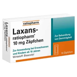 Ratiopharm Laxans 10 mg Zäpfchen, 10 St> Abführmittel