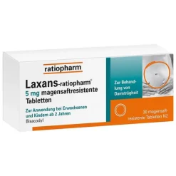 Ratiopharm Laxans-® 5 mg magensaftresistent Tabletten, 30 St>Kinder Abführmittel|Abführmittel Kinder