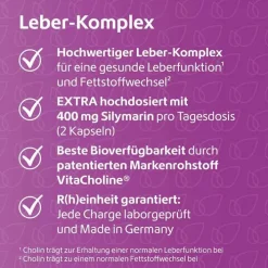 Leber-Komplex Mariendistel + Artischocke + Cholin Kapseln , 120 St><noscript><img width=