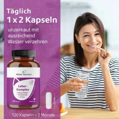 Leber-Komplex Mariendistel + Artischocke + Cholin Kapseln , 120 St><noscript><img width=