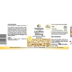 Warnke Lecithin 500 mg Kapseln, 250 St><noscript><img width=