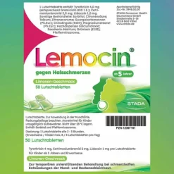 Lemocin ® gegen Halsschmerzen , 50 St><noscript><img width=