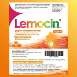 Lemocin® gegen Halsschmerzen Orangengeschmack, 24 St