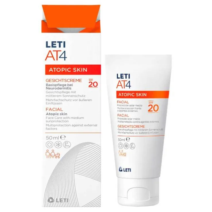 Leti AT4 Gesichtscreme SPF 20, 50 ml