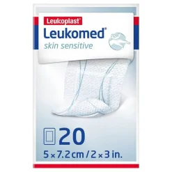 Leukomed ® skin sensitive 5x7,2 cm, 20 St> Wundverband|Wundpflaster