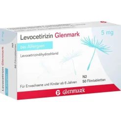 Levocetirizin Glenmark 5 mg Filmtabletten, 50 St