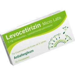 Levocetirizin Micro Labs 5 mg Filmtabletten, 20 St