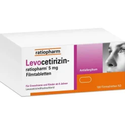 Levocetirizin-ratiopharm 5 mg Filmtabletten, 100 St