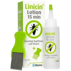 Linicin ® Lotion 15 min mit Läusekamm, 100 ml>Kinder Läusemittel|Läuseshampoo