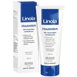 Linola Hautmilch, 200 ml> Trockene & Sensible Haut|Körpermilch & Lotionen