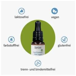 Lipovitamine 1000 vegan Vitamin D3 + A + K2 Tropfen, 15 ml
