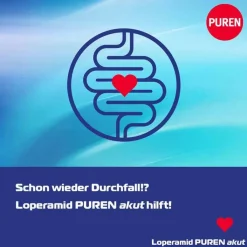 Loperamid PUREN akut 2 mg Schmelztabletten, 12 St