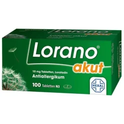 Lorano akut 10 mg Tabletten, 100 St> Loratadin|Allergie Tabletten