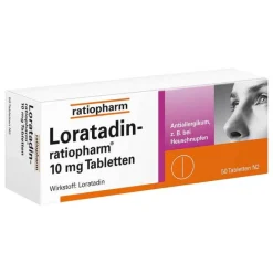 Ratiopharm Loratadin 10 mg Tabletten, 50 St> Loratadin|Allergie Tabletten