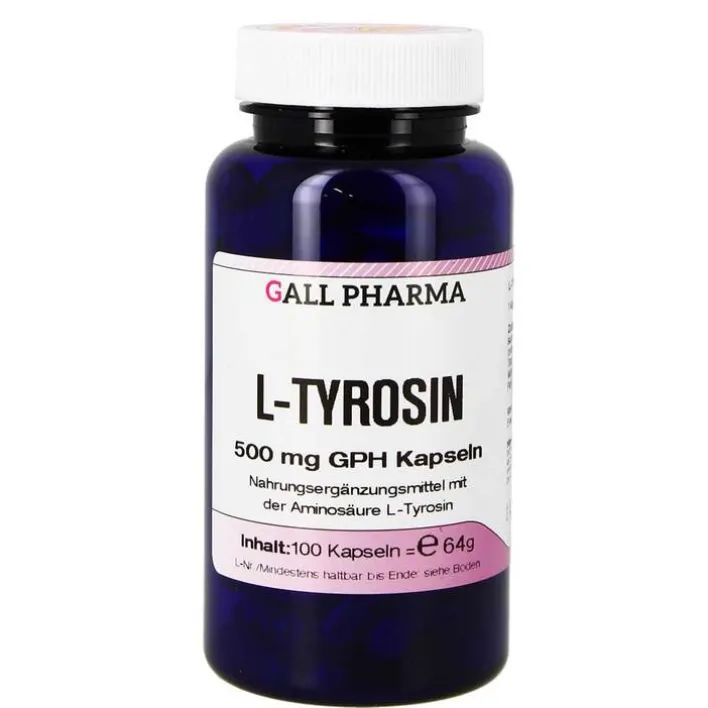 Hecht Pharma L-Tyrosin 500 mg GPH Kapseln, 100 St> Aminosäuren|Muskulatur