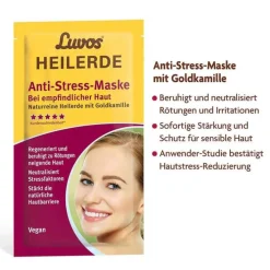 Luvos Heilerde Anti-Stress-Maske mit Goldkamille, 2X7.5 ml> Heilerde|Rötungen