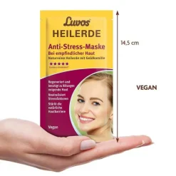 Luvos Heilerde Anti-Stress-Maske mit Goldkamille, 2X7.5 ml><noscript><img width=