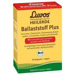 Luvos Heilerde Bio Ballaststoff Plus Kapseln, 30 St> Heilerde|Verdauung