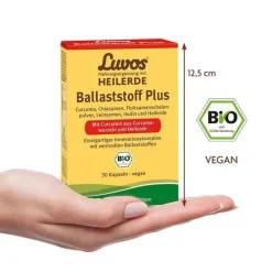 Luvos Heilerde Bio Ballaststoff Plus Kapseln, 30 St> Heilerde|Verdauung