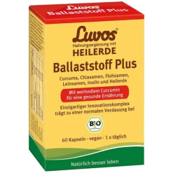 Luvos Heilerde Bio Ballaststoff Plus Kapseln, 60 St> Heilerde|Ballaststoffe