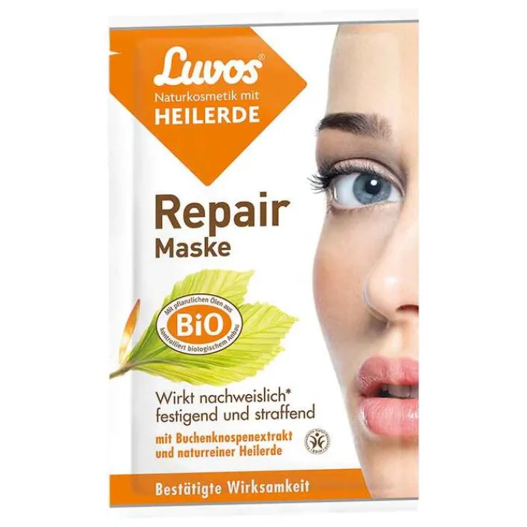 Luvos Naturkosmetik Heilerde Repair Maske, 2X7.5 ml
