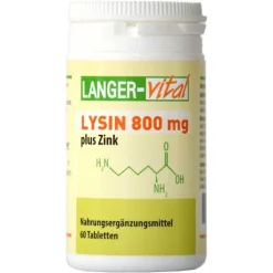 Langner-Vital Lysin 800 mg + Zink Tabletten, 60 St> Aminosäuren