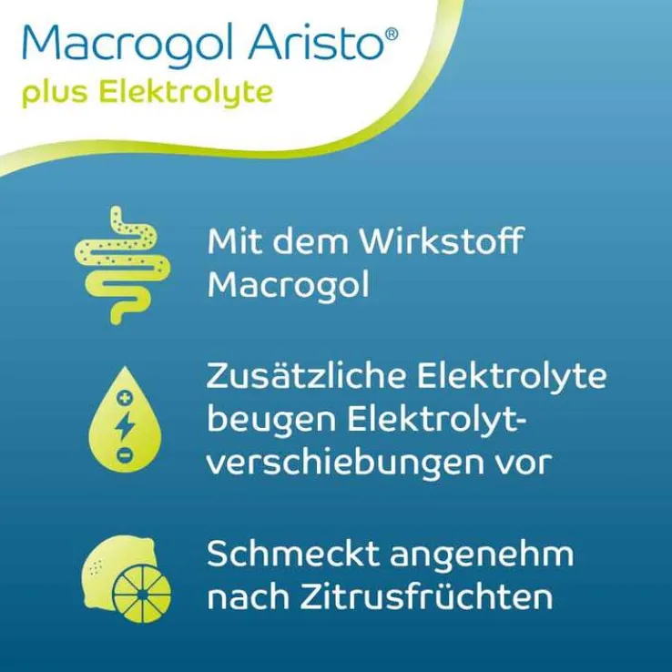 Macrogol Aristo plus Elektrolyte 13,72 g Ple, 10 St