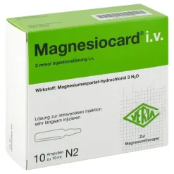 Magnesiocard i.v. Injektionslösung, 10X10 ml