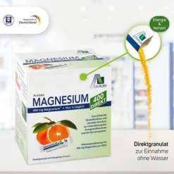 Magnesium 400 direkt Orange Portionssticks, 50X2.1 g
