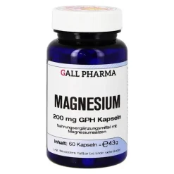 Hecht Pharma Magnesium 200 mg GPH Kapseln, 60 St> Magnesium