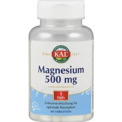 Magnesium 500 mg Tabletten, 60 St