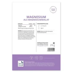 Heidelberger Chlorella Magnesium als Magnesiummalat Kapseln, 216 g> Magnesium