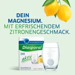 Magnesium Diasporal 250 aktiv Brausetabletten, 20 St